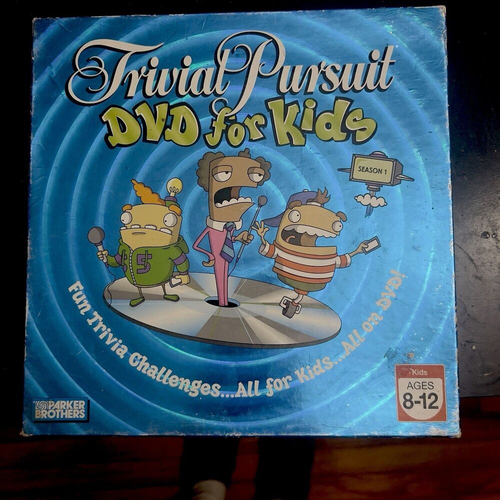 Complete DVD TRIVIAL PURSUIT- Kids Season 1 Parker Brothers Ages: 8 - 12